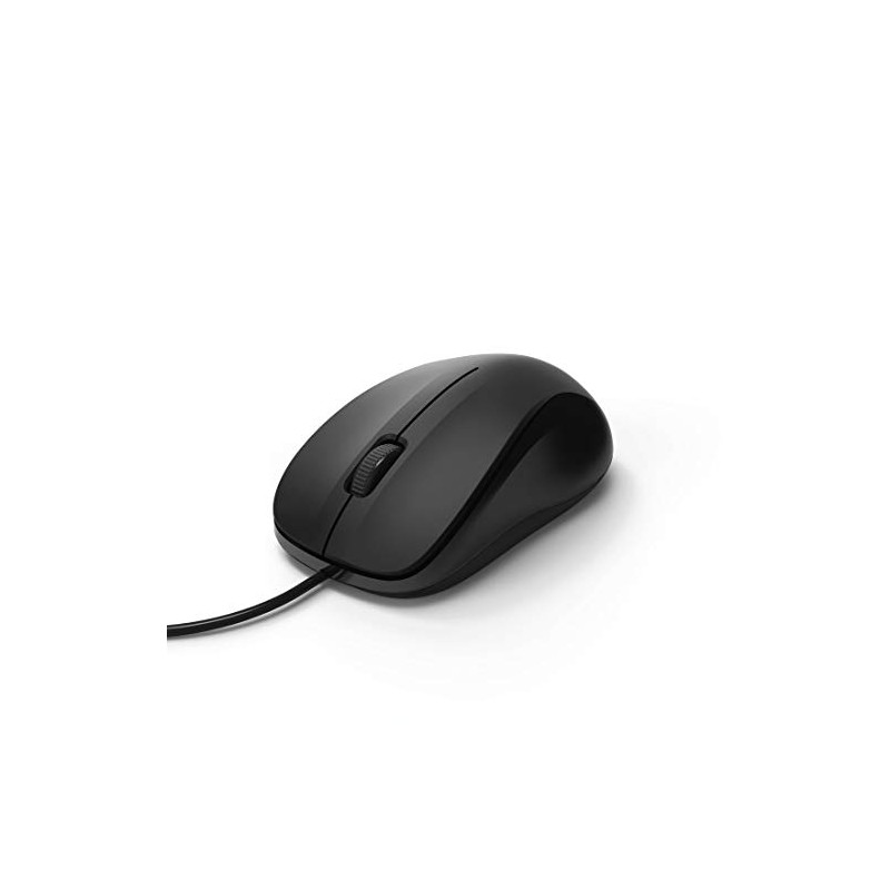 Hama Computermaus mit Kabel (Maus ohne Klickgeräusche für PC, Laptop