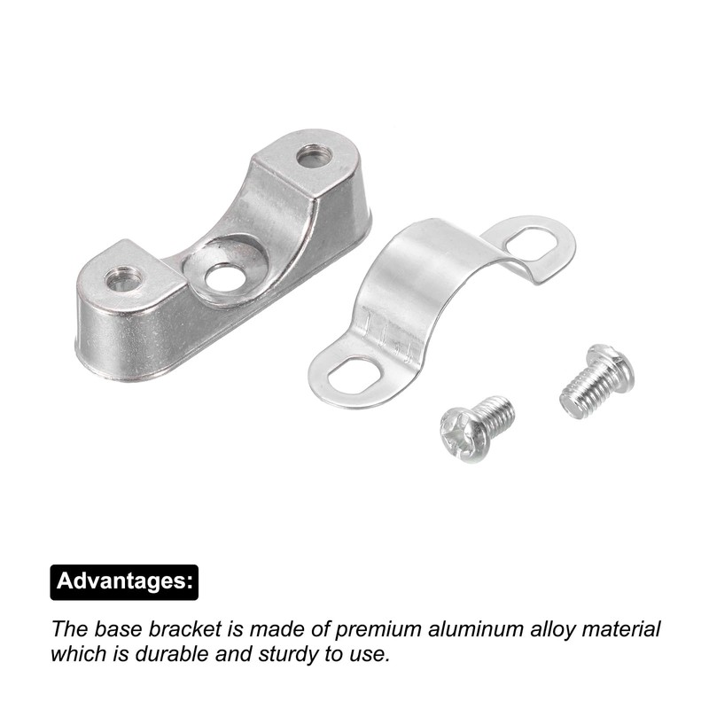 uxcell 10Pcs Pipe Support Pipe Bracket Clamp for OD 20mm