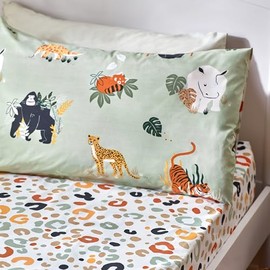 little furn. Wildlife Animal Print Fitted Bed Sheet