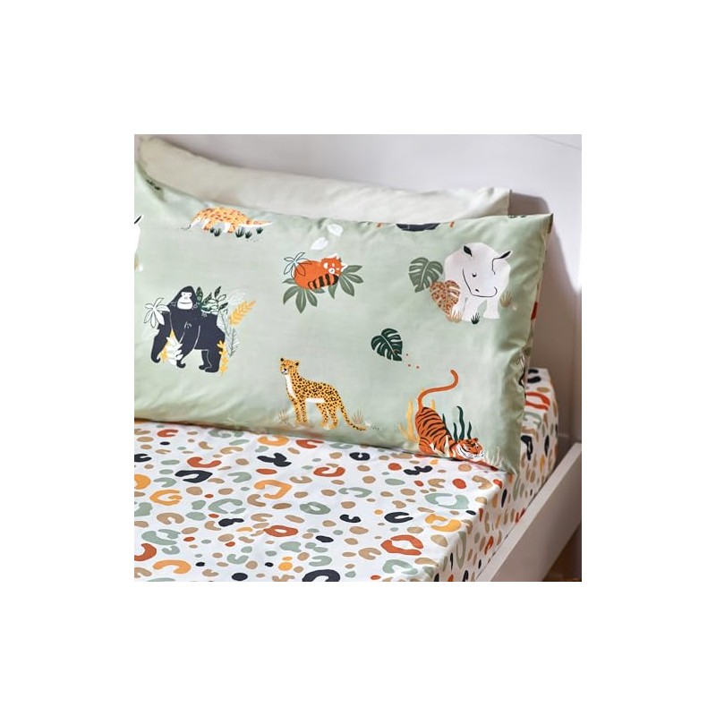 little furn. Wildlife Animal Print Fitted Bed Sheet