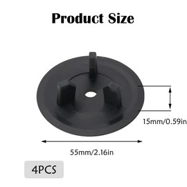 4 PCS Sink Sealing Rubber Gasket 55mm Sink Plug Rubber Seal Replaceable Sink Stopper Gasket Seal Kitchen Sink Accessories for Strainer Basket Sealing