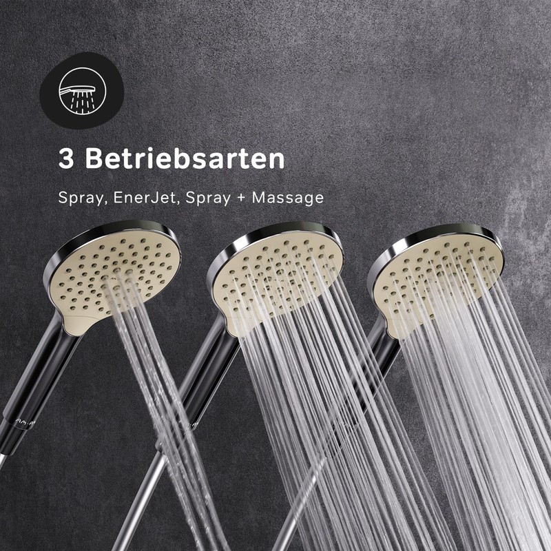 AM.PM Like F02LA000 Round Hand Shower Head with Rub &