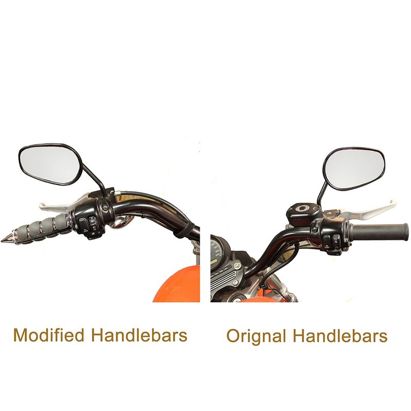 Pair of 1" Dual Motorcycle Bar End Hand Grips Handlebar