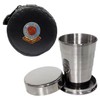 Knight 2oz Collapsible Drinking Cup with Leather Inverness Caledonian Thistle Football Club Case