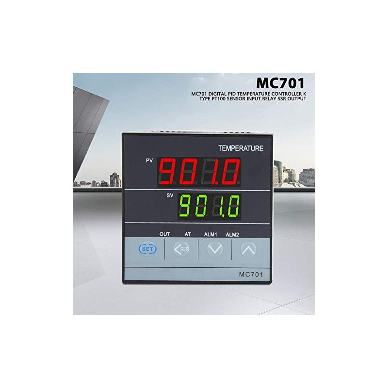 MC701 Type K PT100 Digital PID Temperature Controller Sensor Input