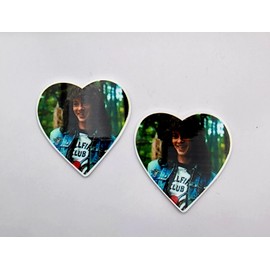 handmade Eddie heart (hard) For Croc Style Shoes or similar items 2pc