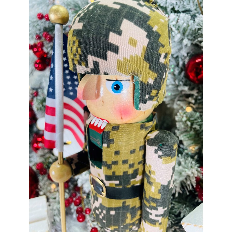 14" Army Nutcracker