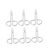 Mikinona 6pcs Stainless Steel Eyebrow Tweezers Set Precision Eyebrow Grooming