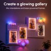 4x6 Inch LED Light Up Photo Frame for Pegboard, Glowing