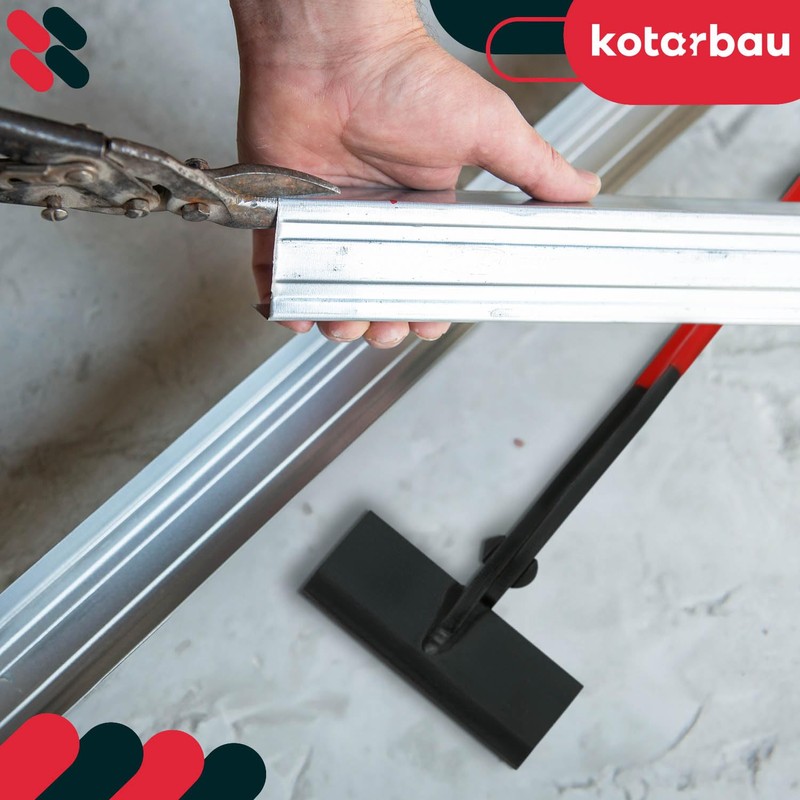 KOTARBAU® Sheet Metal Pliers 100 mm Straight 0º Forged Folding