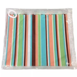 Unbranded Six Packs of 2 sheets 24X20 Striped Wrapping Paper w 7yds White Curling Ribbon