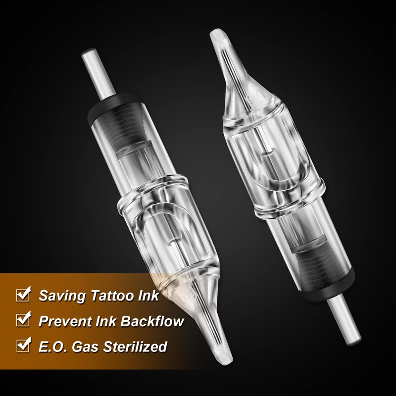 Tattoo Cartridge Needles - Ruicoo 100Pcs Mixed Tattoo Cartridge Needles