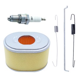 AUMEL Air Filter for Honda GX160 GX200 GX140 GX120, Air Filter with Spark Plugs Throttle Reset Spring Set, Speed Regulator Linkage, Generator Accessories, Rod Speed Return Spring