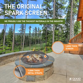 Good Directions Fire Pit Spark Screens, 40" Diameter, Steel