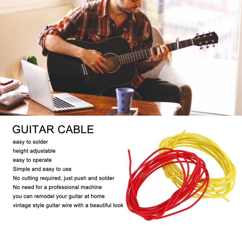 Guitar Metal Cable Metal Retro Style Professional Delicate Guitar Wire