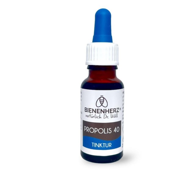 Dr. Wöll® Propolis Tincture 40% - 20 ml | Pipette | 100% Natural | Concentrate | Only 1-3 Drops per Application | Tested for Harmful Substances | by Beekeeper Dr. Wöll Size 20 ml