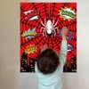 Spider Birthday Party Games Decorations, Pin The Sticker on The