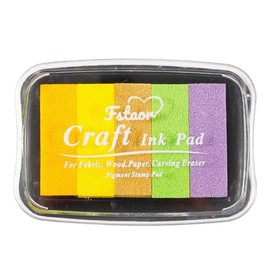 QEZEZA Stamp Pad, Color Gift, DIY, Stylish, Beautiful, Durable, Features A Variety Of Colors, Can Be Used For Notebooks, Craft Cards, Various Greeting Cards, Etc. (B)