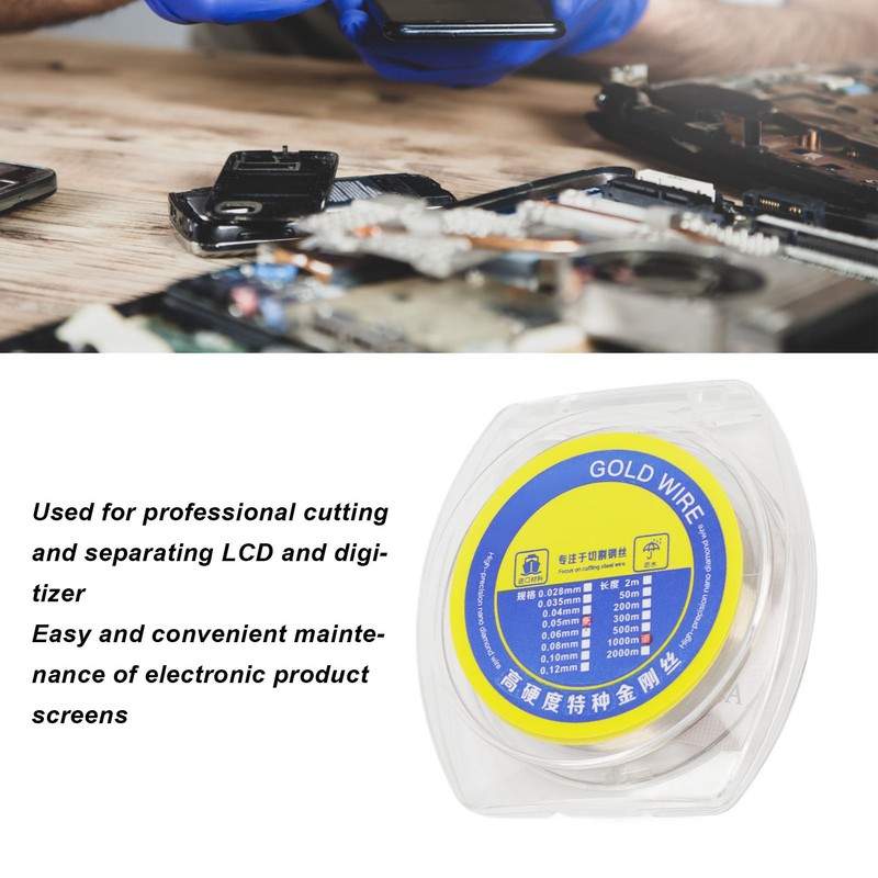 LCD Screen Separation Wire Tungsten Alloy Steel Incisive Screen Cutting