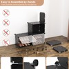 ROJASOP 6-Tier 24-Pair Expandable Shoe Rack Organizer with 2 Hooks,