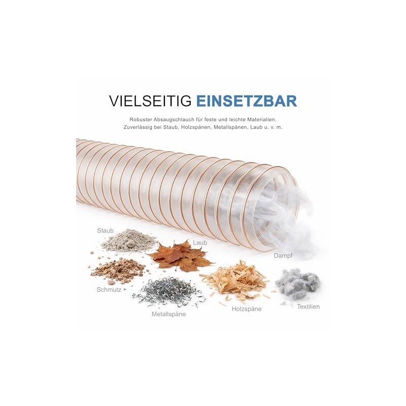 Norres Extraction Hose Extraction System Spiral Hose Chip Hose Wood