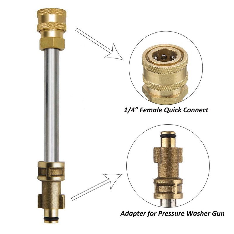 STYDDI Pressure Washer Gun Adapter with 1/4” Quick Connector, Quick-Connect
