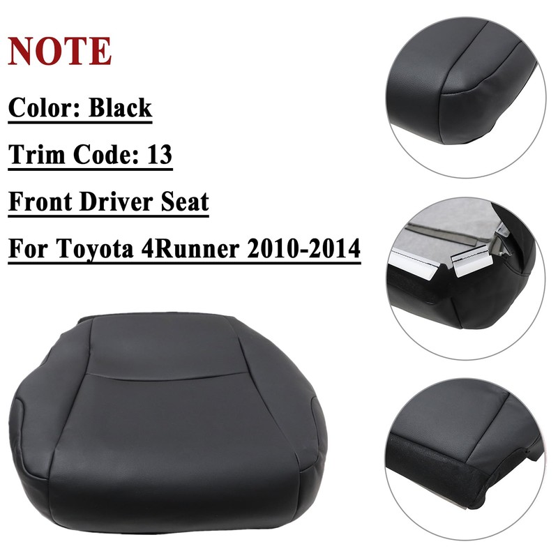 NLQR Front Driver and Passenger Side Bottom Replacement Leather Seat