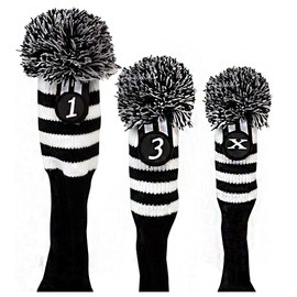 ANCLLO 3 Pack Golf Club Head Covers Fits Well Driver(460cc) Fairway The Perfect Change for Golf Bag