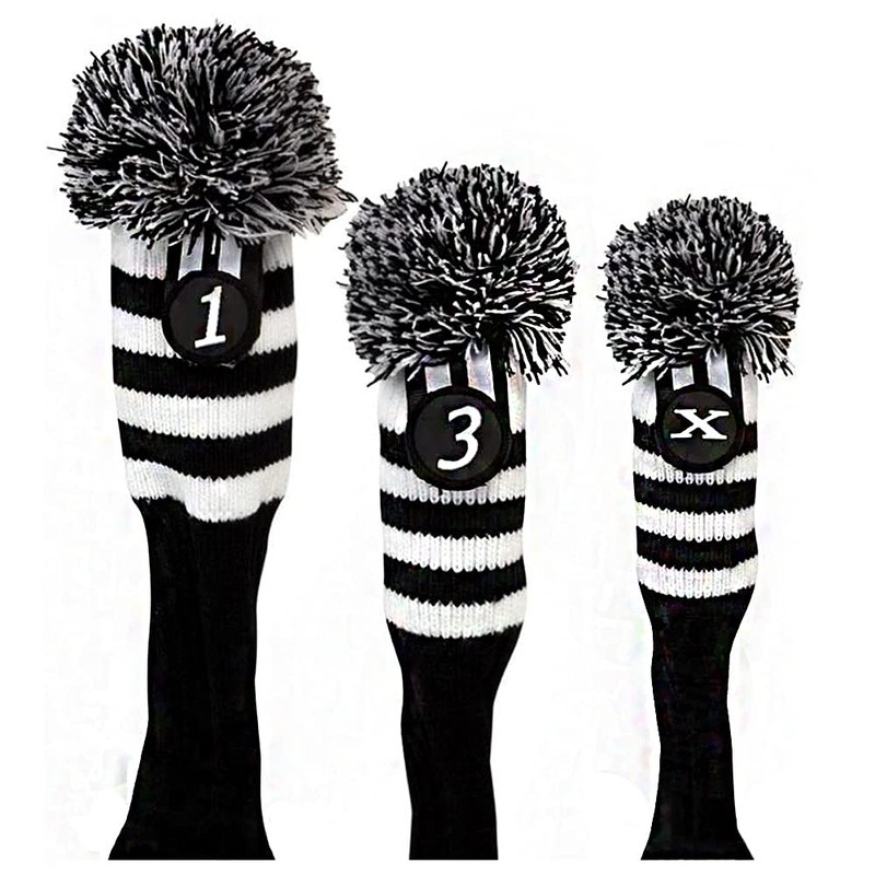 ANCLLO 3 Pack Golf Club Head Covers Fits Well Driver(460cc)