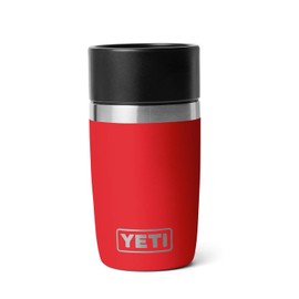 YETI Rambler Travel Bottle, Vacuum Insulated Stainless Steel Bottle with Leakproof Hotshot Commuter Cap, Rescue Red, 8 oz (237 ml)