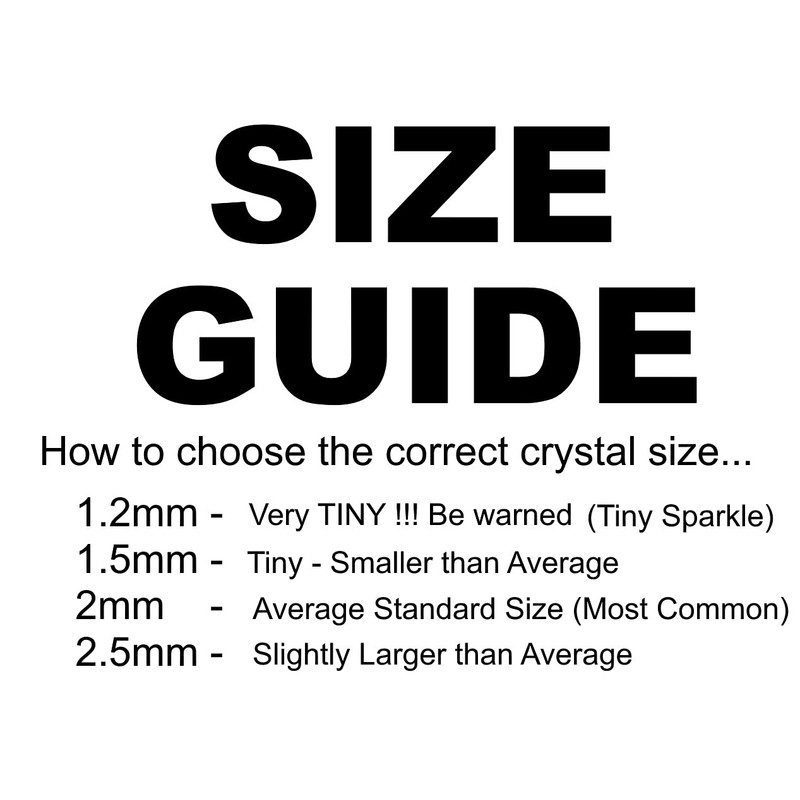 1.2mm Clear Colour Crystals Pack of 3, L Shape Nose