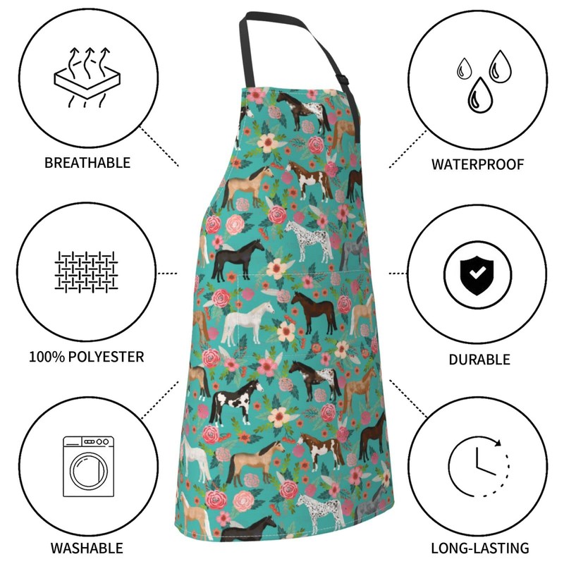 WELBB Aprons With Pockets for Men Women Kitchen Apron Cooking