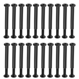 20 Sets M4 x 35mm Binding Post Screws Hex Drive Rivet Socket Binding Bolts Fastener Bolts Cap Nuts