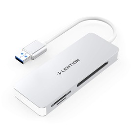 LENTION USB 3.0 Card Reader CB-H12 Micro SD(TF)/SD/CF (CompactFlash) UHS-I High Speed (Max Transfer Rate 104MB/s) Simultaneous Read and Write USB Type-A MacBook Pro (2016-2020 / M1 Chip), MacBook Air