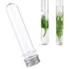 5 Pcs 100ml Plastic Test Tubes with Lid, Clear Test