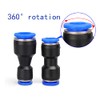 HATOOLHA® Push-to-Connect Fittings 10 Pcs Air Line Quick Connector Pneumatic