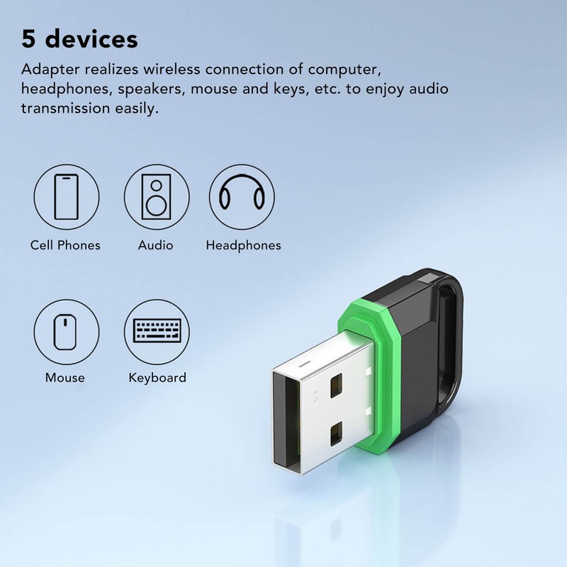 USB Bluetooth Adapter for PC Lossless Transmission Wireless Bluetooth 5.3
