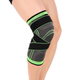 Amasawa Knee Pads, Sports Knee Support, Knee Protection, Knee Pads with Non-Slip Adjustable Pressure Strap, Knee Support for Men and Women