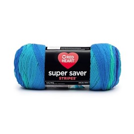 Red Heart Super Saver Yarn, Stripe-Cool