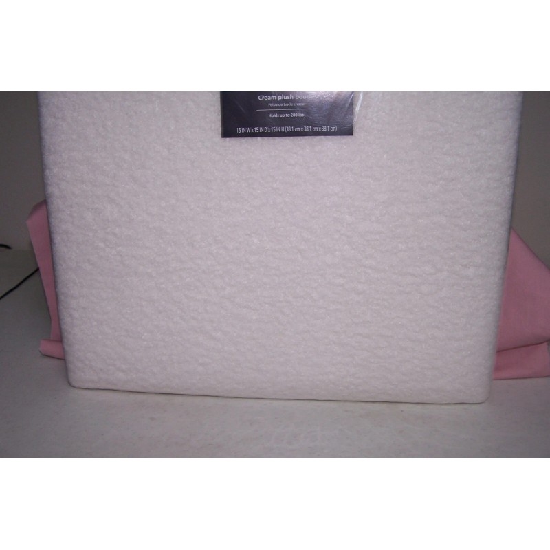 Mainstays Collapsible Storage Ottoman Square 15" x 15" x 15"
