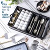 STORAGEBUD China Storage Containers Hard Shell, 8 Piece Flatware &