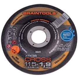 1.9mm 115mm Abrasive Disc Alumina Cubic Zirconia Bore Size 22.23mm Outer Diameter 115mm Thickness 1.9mm Grinding Disc