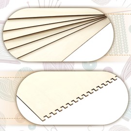 Minatee 100 Pcs Beginners Wooden Loom Notched Weaving Loom Basket Weaving Tools for Kids Adult Art Craft Activity Jewelry Motor Skills Crochet Knitting Sewing Teaching Educational, 6 x 9 in