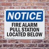 (2 Pack) Fire Alarm Pull Station Located Below OSHA Notice