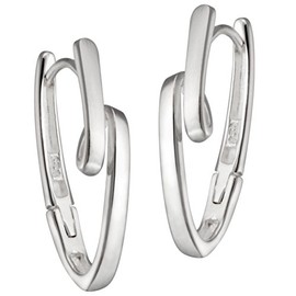 Vinani Jewelry CKNK Sterling Silver 925 Creole Earrings