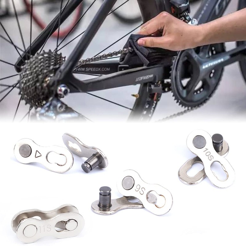 YUTOU 8 Pairs Bicycle Chain Fastener Reusable Bicycle Chain Link