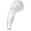 Kakudai 356-720-W Massage Stop Shower for Low Water Pressure, Clear White