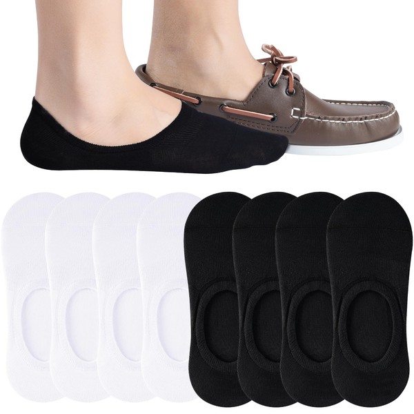 Eedor Men's No Show Socks - Non Slip Grip &