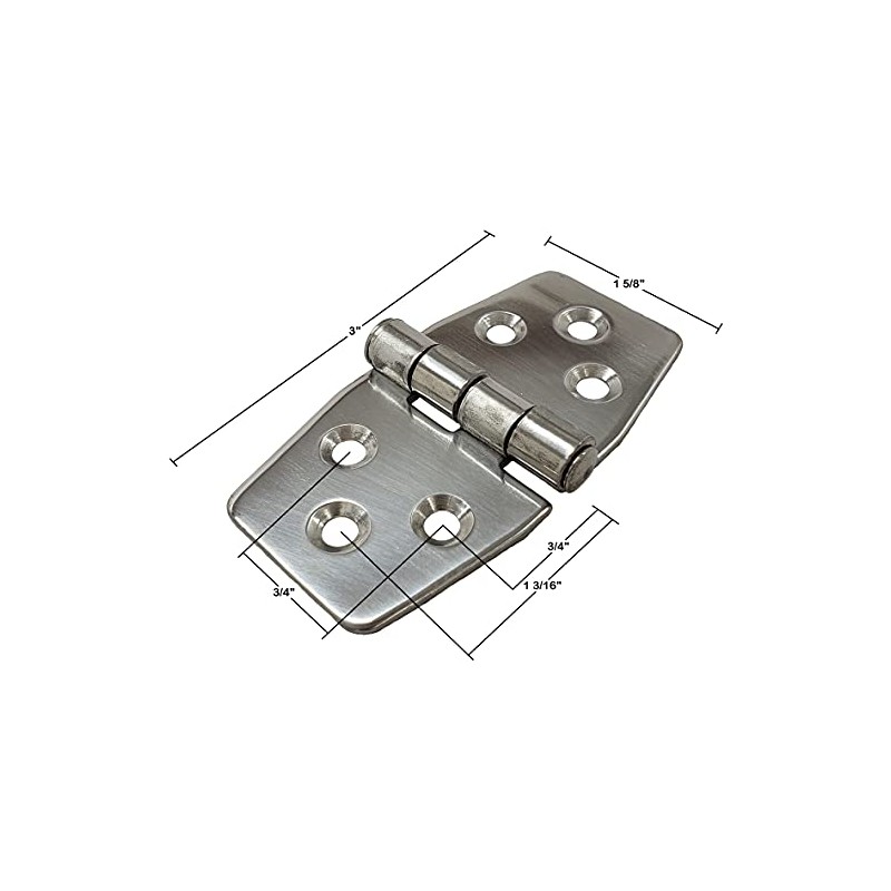 Salty Reef Marine Hardware - Hatch Hinge - 3" x