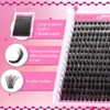 FADLASH Lash Extension Kit 100D Lash Clusters 8-16mm Eyelash Clusters